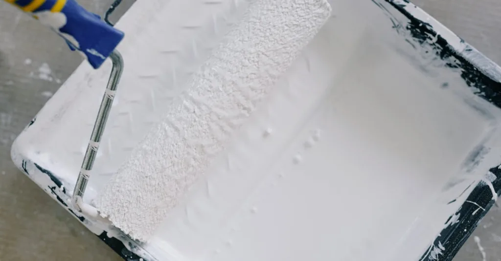 peinture blanc chaud pour une ambiance douce et accueillante, idéale pour créer des espaces lumineux et confortables.