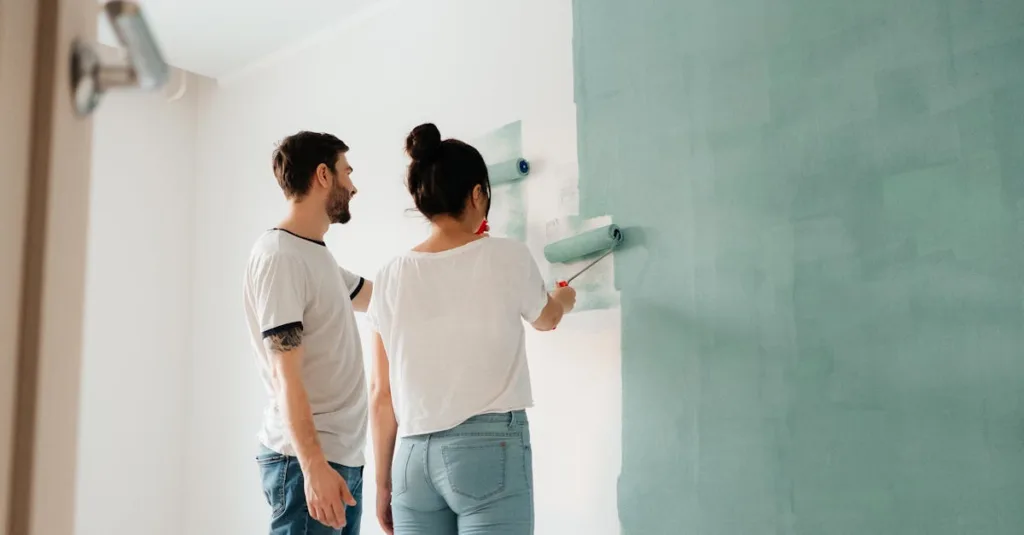 peinture blanche pour agrandir visuellement votre pièce : illuminez et élargissez vos espaces grâce à des murs blancs éclatants.